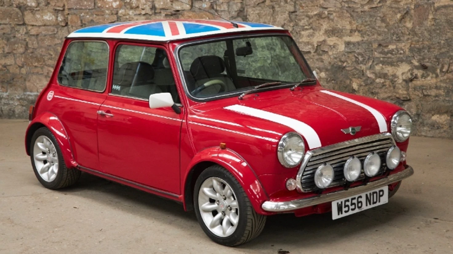 Mini Cooper in Red at the Great British Car Journey